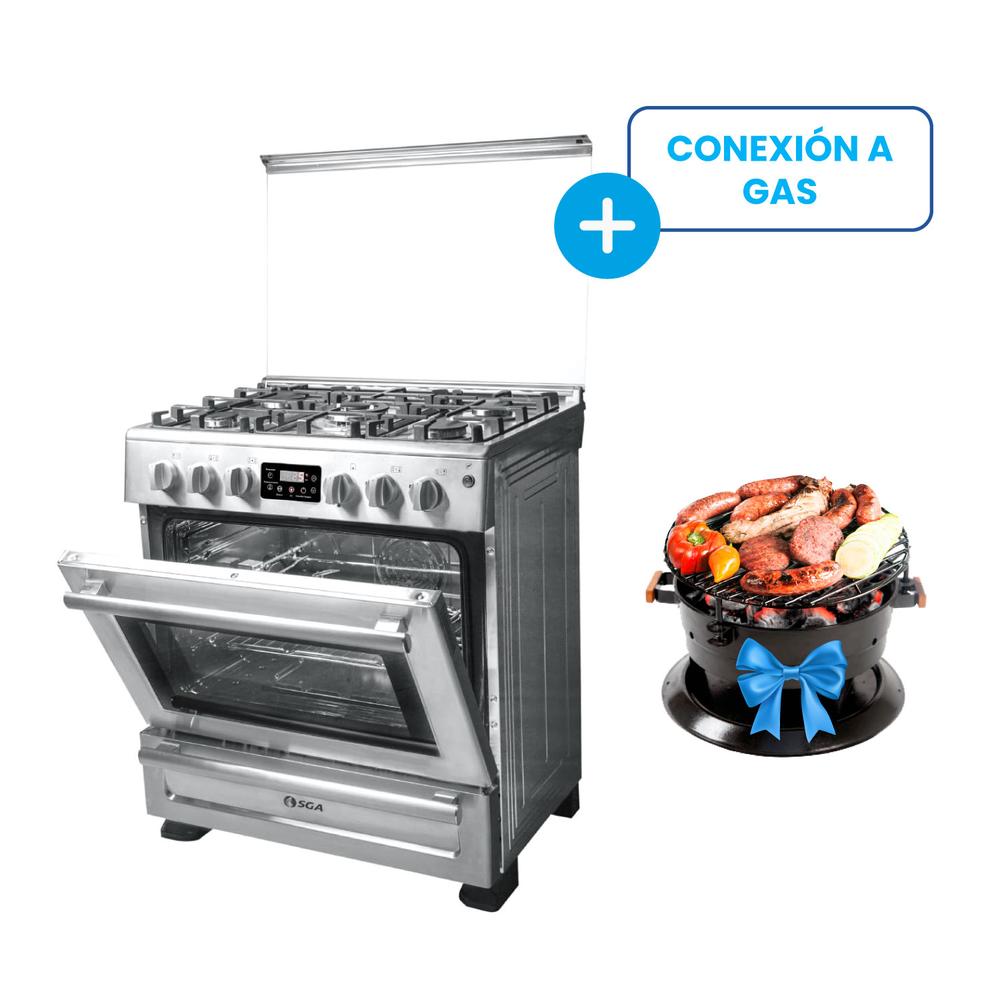 COCINA SGA 5H 30″ PLATINUM DIGITAL + MINI PARRILLA CARBON SPARTAN GRILLS DE REGALO
