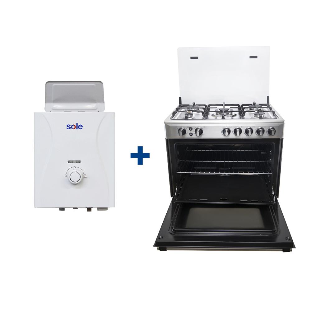 Combo Cocina Dubai 30"DELUXE + Terma 5.5 Lt Sole