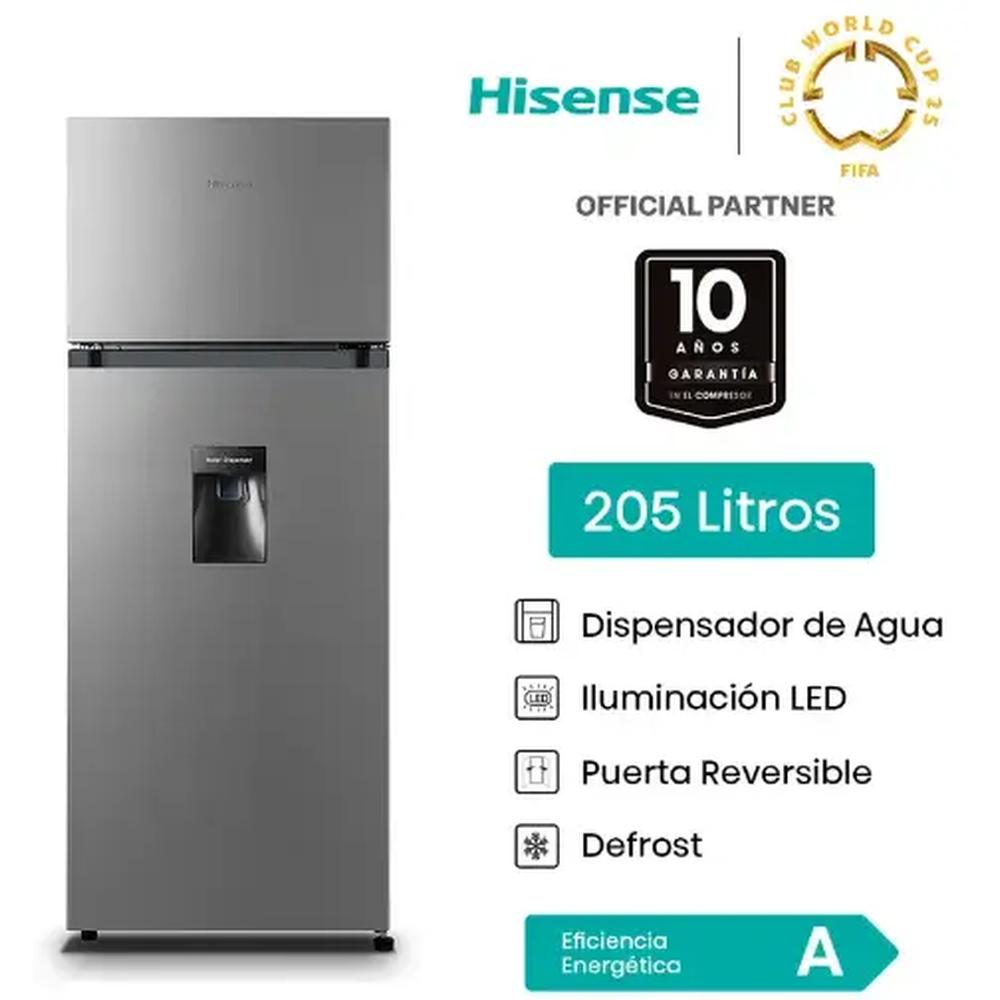 REFRIGERADORA HISENSE 205 LTS TOP MOUNT RD 267 H