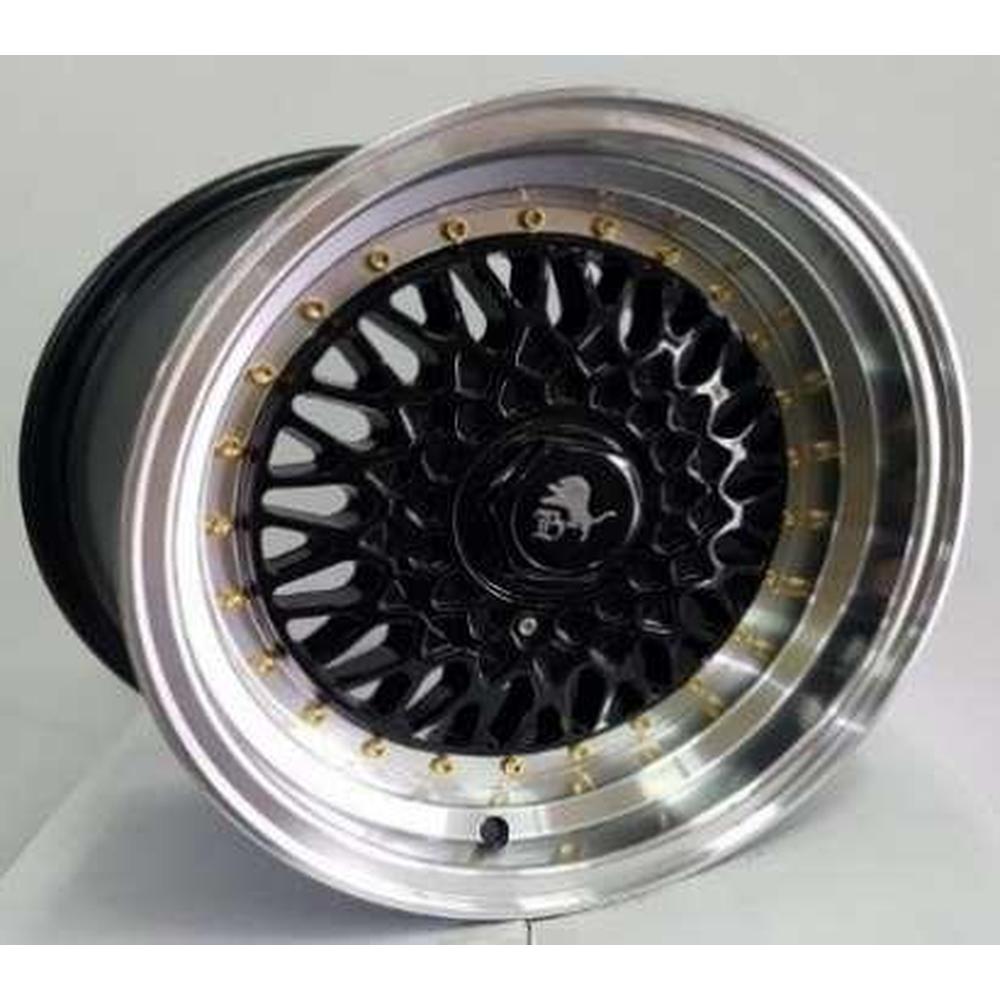 ARO BELEN SW247 14*7.0-8*100/114.3 ET 15 CB 73.1 BLACK FACE MACHINED LIP
GOLD RIVETS