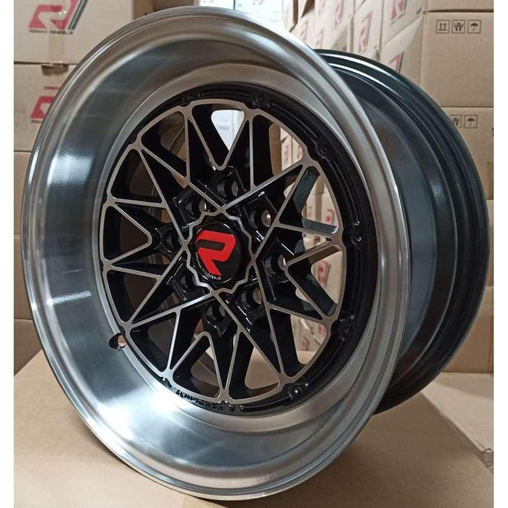 ARO ROMAX 1207 14*7.0-8*100/114.3 ET 0 CB 73.1 BLACK MACHINED FACE AND LIP