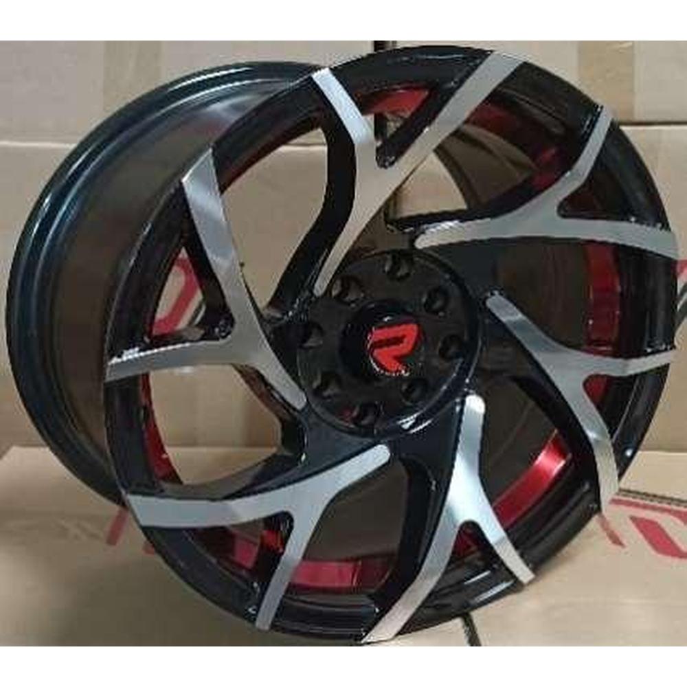 ARO ROMAX 6198 14*6.0-8*100/108 ET 10 CB 73.1 UNDERCUT BLACK MACHINED FACE