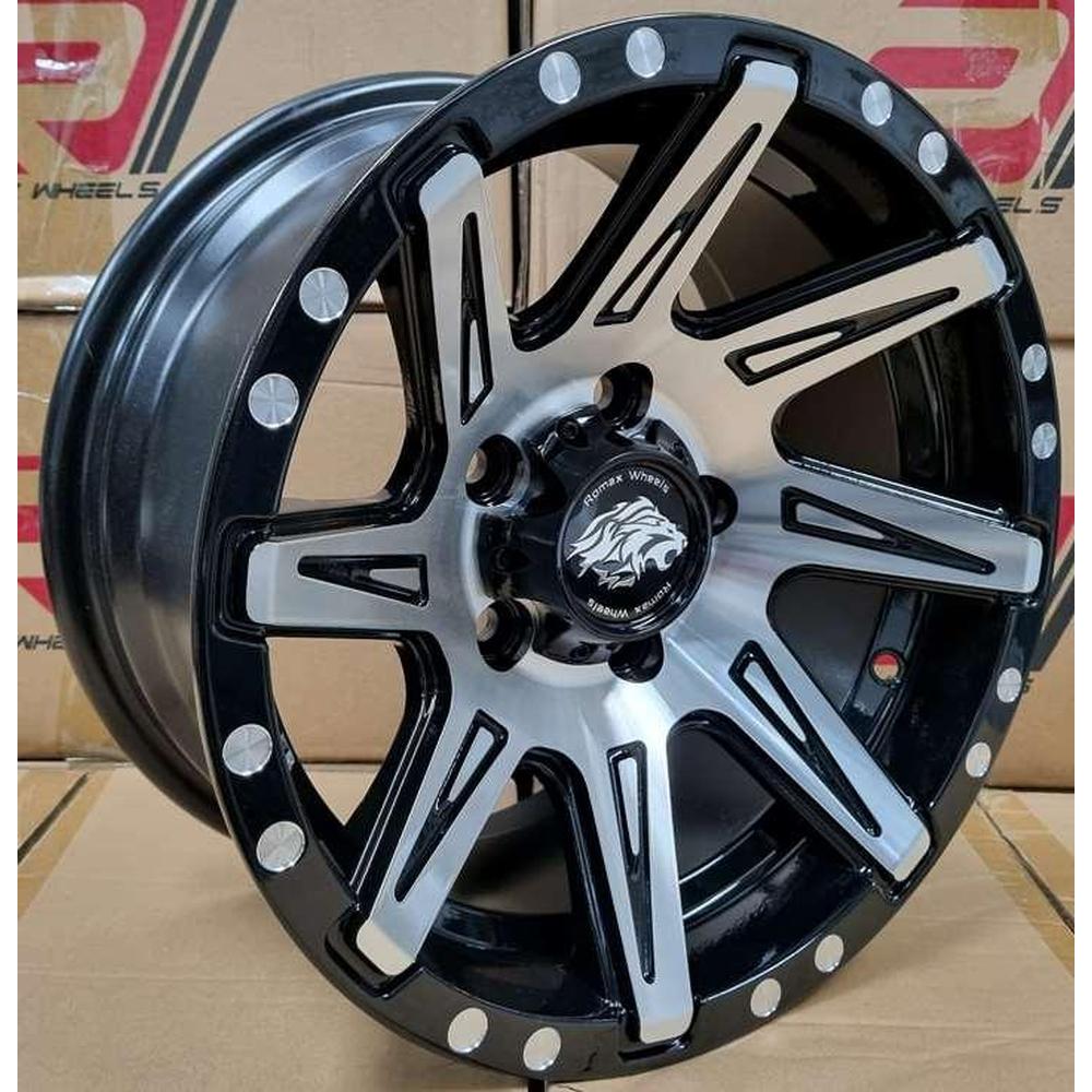 ARO ROMAX 8116 16*8.0-5*114.3 BLACK MACHINED FACE(BP)