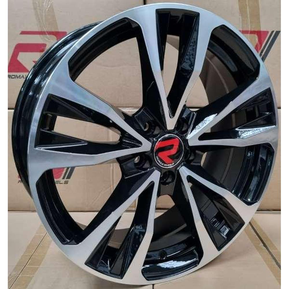 ARO ROMAX QC1822 16*6.5-5*100 ET 35 CB 73.1 BLACK MACHINED FACE