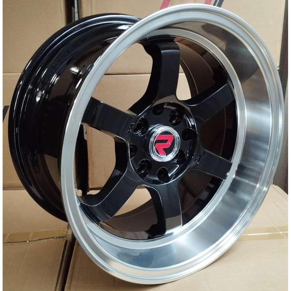 ARO ROMAX QC664 15*8.0-8*100/114.3 ET 0 CB 73.1 BLACK FACE MACHINED LIP