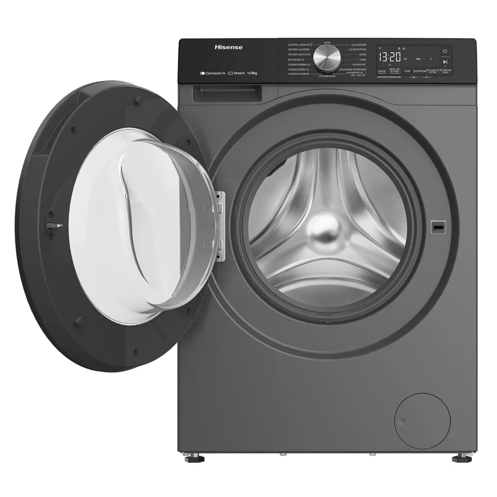 Lavaseca Hisense 12/8 Kg Carga Frontal, secado con Bomba de Calor, c/WIFl WWD3S1243BT - Image 2