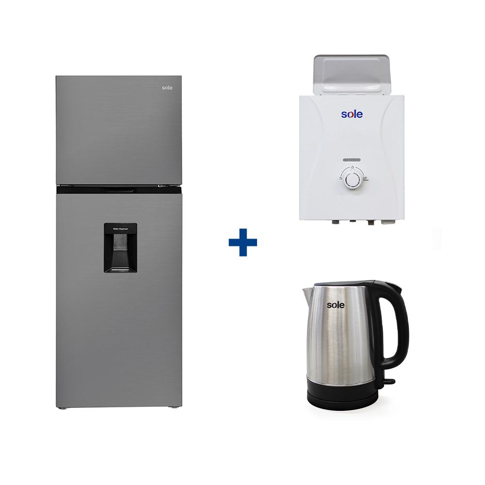 TERMA SOLE 5.5 LT - BASIC+REFIRGERADORA MILAN INOX + HERVIDOR+ CONEXION