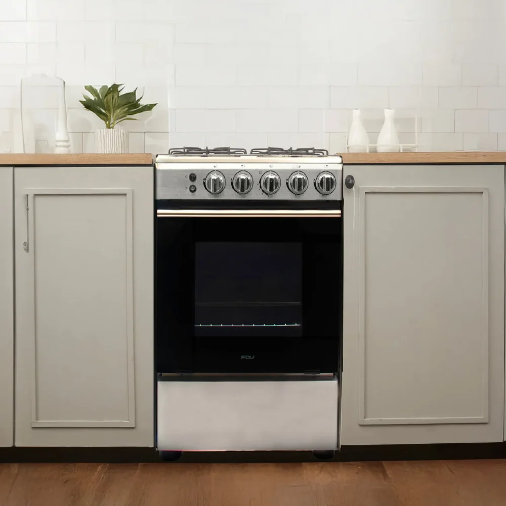 Refrigerador FDV Elegance 331L No Frost Inox + Cocina de pie a gas natural FDV Expert 60 2.0 - Image 2