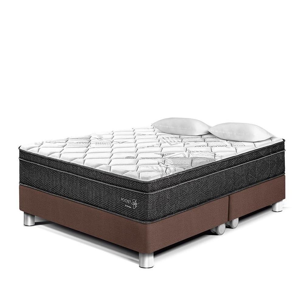 CAMA PARAISO  POCKET STAR CHOCOLATE QUEEN+2ALM+1PROT