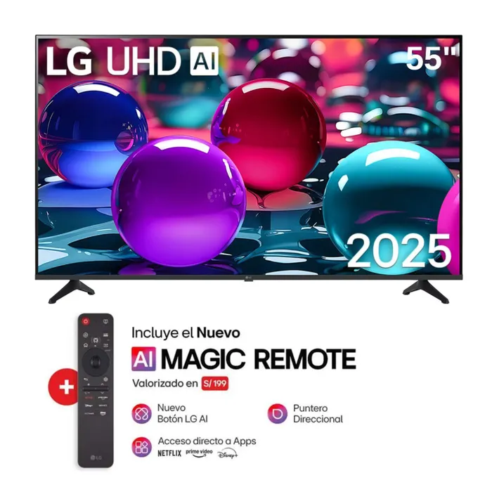 TELEVISOR LG 55UA7300PSB UHD/4K SMART Thinq AI C/MAGIC REMOTE