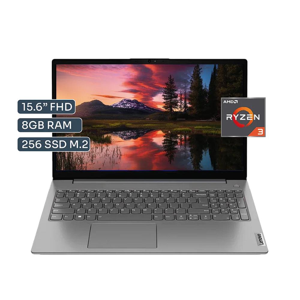Laptop Lenovo G4 AMN 15.6" FHD, AMD Ryzen 3 8GB DDR5, 256GB SSD Windows 11 Gris  + MOCHILA LENOVO