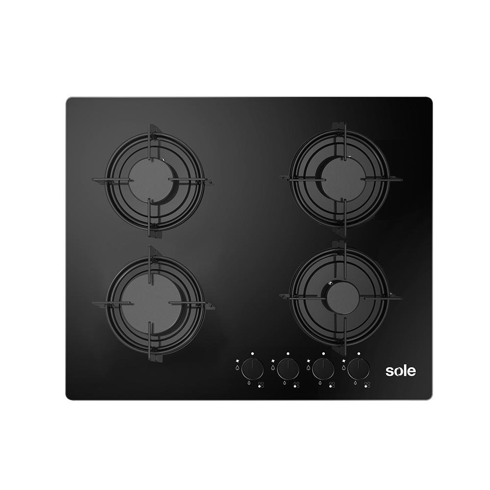 COCINA EMPOTRABLE SOLE 4Q VIDRIO SOLCO049GN