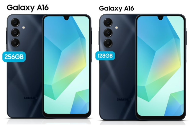 Celular Samsung Galaxy A16 6.7"  8GB RAM 256GB Negro 4G +Celular Samsung Galaxy  A16 6.7" 4GB RAM 128GB Negro 4G