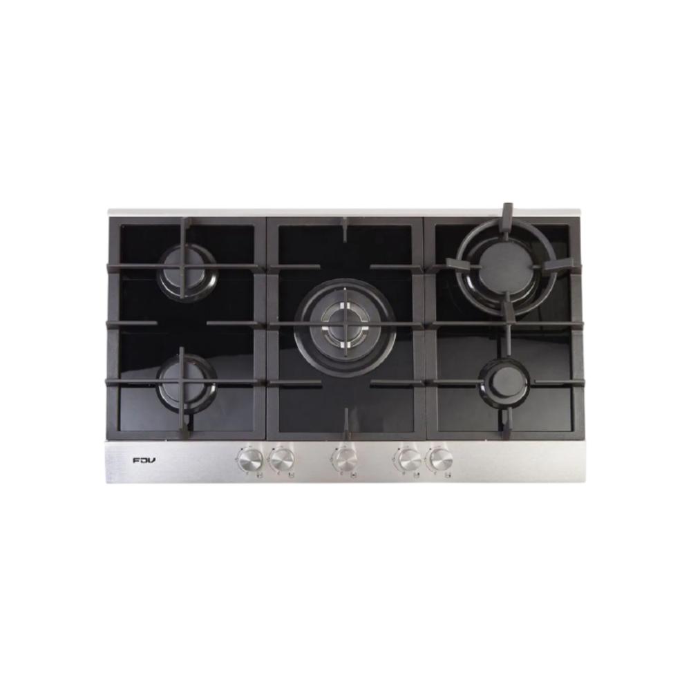 Encimera a gas natural 5 hornillas Deluxe Chef  90cm FDV