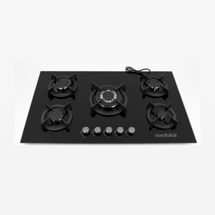 ENCIMERA AGHASO MESA VIDRIO 60 CM + CONEXIÓN + CAMPANA EXTRACTORA 60 CM + SET TAPERS