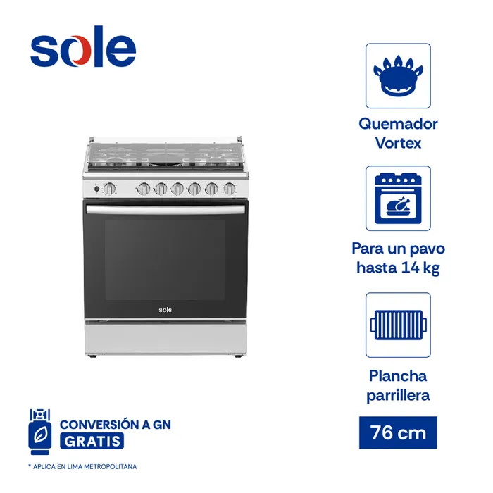 COCINA DE PIE NIZA SOLE 5H + CONEXIÓN
