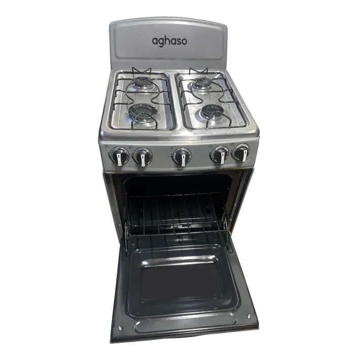 COCINA AGHASO VITAL 4H + CAMPANA EXTRAIBLE PREMIUN 60 cm + LICUADORA