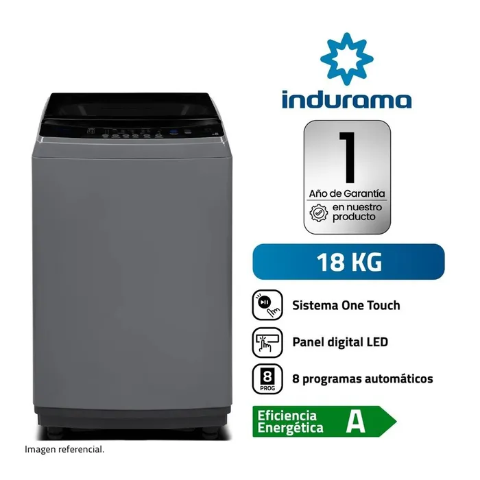 LAVADORA INDURAMA 18 KG LRI18DGR