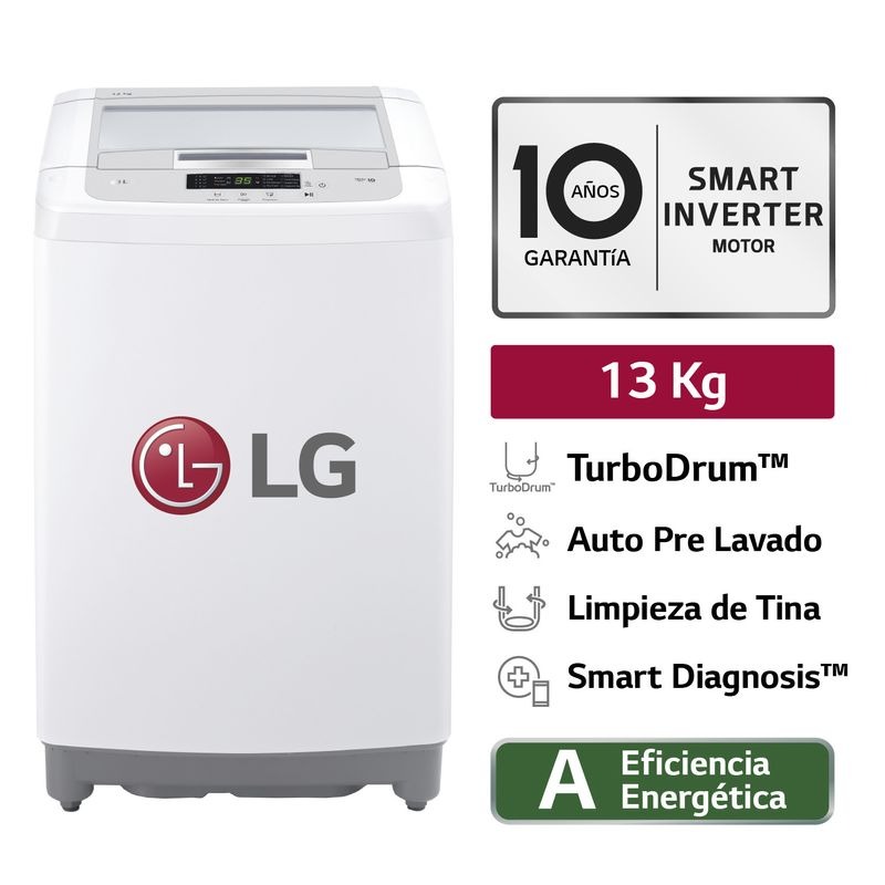 LAVADORA LG WT13WPBK 13KG BLANCO
