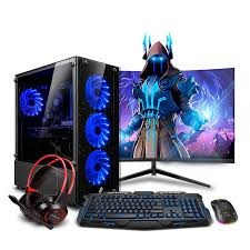 PC GAMER HAKU BLUE AMD RYZEN 5 8500G 16GB 500GB SSD MONITOR CURVO FULL HD 24" 100HZ
