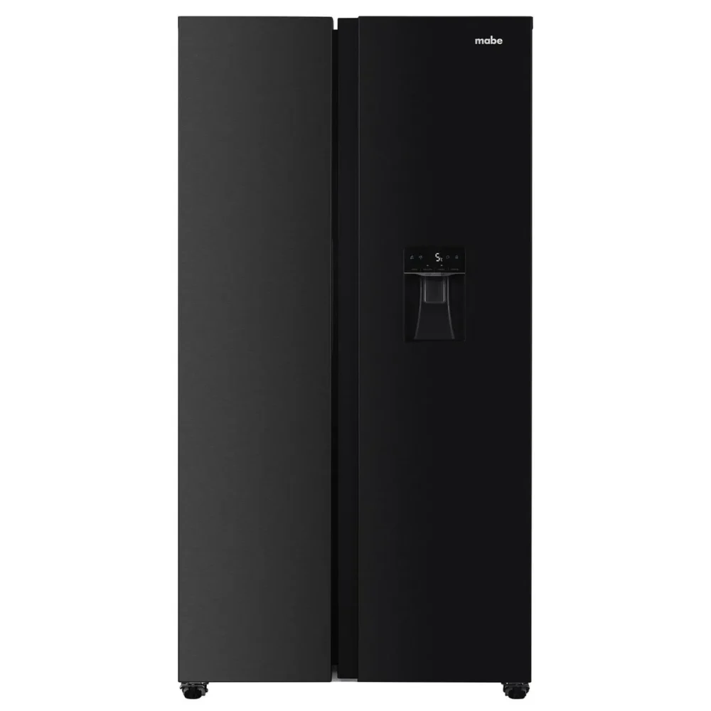 REFRIGERADORA MABE SIDE BY SIDE NO FROST INVERTER 520 LTS BLACK STEEL MSD565QMLSP0
