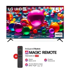 TV LG 75" 75UA8050PSA C/ MAGIC REMOTE