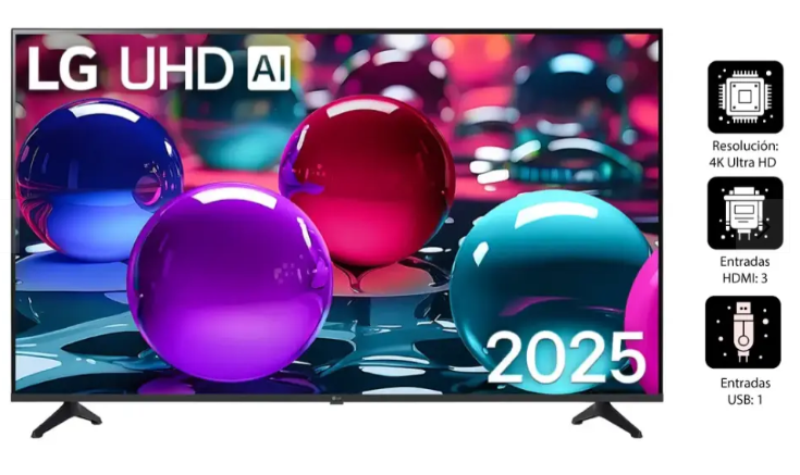 TELEVISOR LG 4K ULTRA HD 55" 55UA7300PSB MODELO 2025