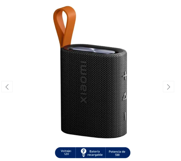 Parlante bluetooth  XIAOMI SOUND POCKET NEGRO 5w, IP67, 10 horas