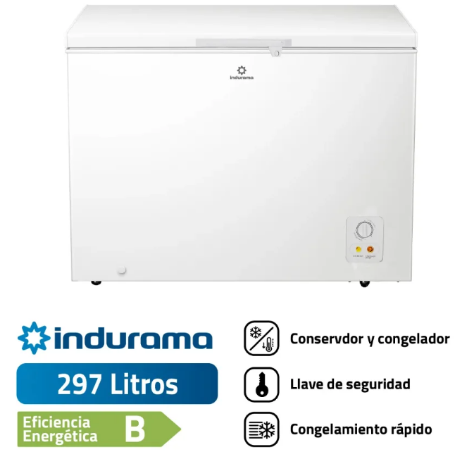 CONGELADORA - CONSERVADORA Indurama 297Lts, CI-320BL Blanco
