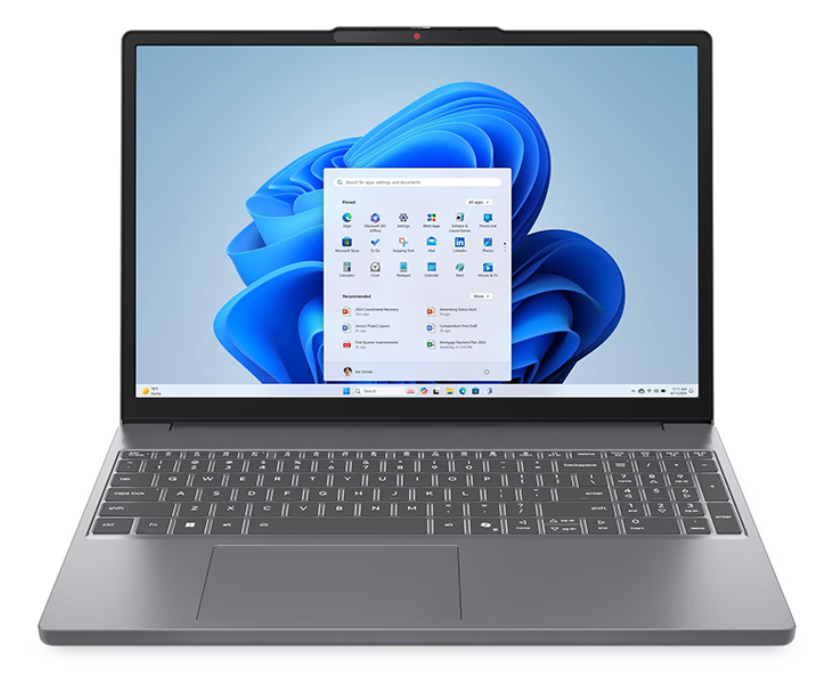 LAPTOP LENOVO IDEAPAD SLIM 3 INTEL CORE i5-13420H (8N/12sub), 15.3" WUXGA (1920x1200), 16GB(8G-ON/8G-SODIMM), 512 GB SSD, 15IRH10, Windows 11, color: Luna Grey, WIFI 6.