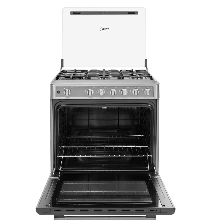 COCINA MIDEA VENUS 30" 5 HORNILLAS c/ 1 Triple LLama SILVER - Image 2