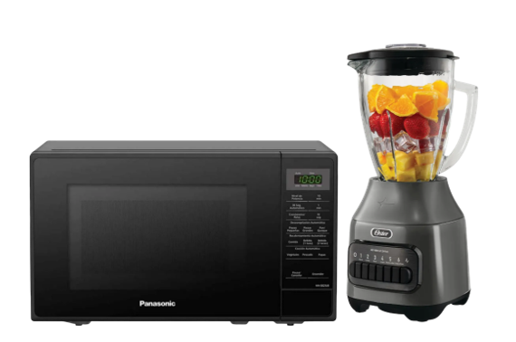 HORNO MICROONDAS PANASONIC SB25JB 20 Litros negro + LICUADORA OSTER 6 VELOCIDADES + PULSO VASO DE VIDRIO DE 1.5 LTS. + LICUADORA OSTER 6 VELOCIDADES + PULSO VASO DE VIDRIO DE 1.5 LTS.