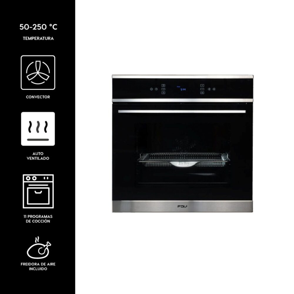 HORNO EMPOTRABLE ELÉCTRICO 70L AIR FRYER ELEGANCE TOUCH FDV