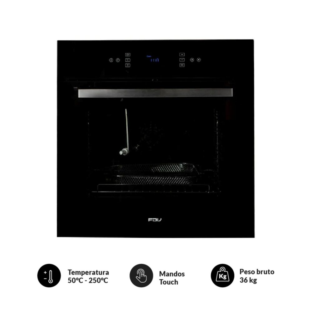 HORNO EMPOTRABLE ELÉCTRICO 70L AIR FRYER ELITE TOUCH FDV