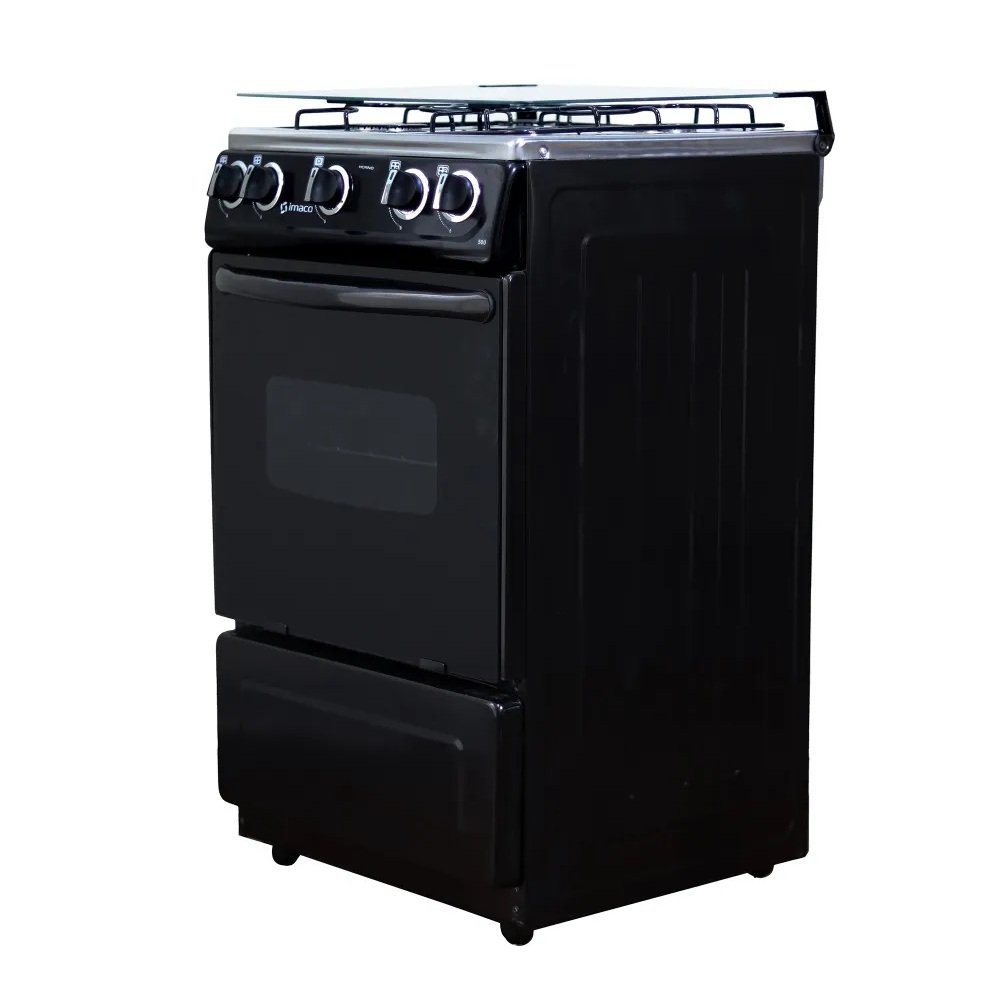 Cocina Imaco 4 Hornillas 20" Tapa de Vidrio Negro - Image 2