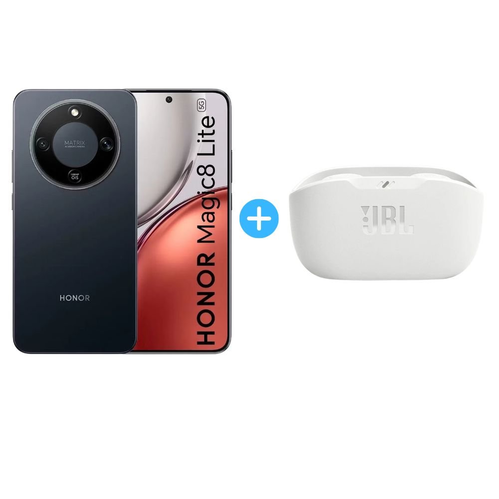 CELULAR HONOR MAGIC 8 LITE 512GB 8GB NEGRO + AUDIFONOS JBL VIBE BUDS