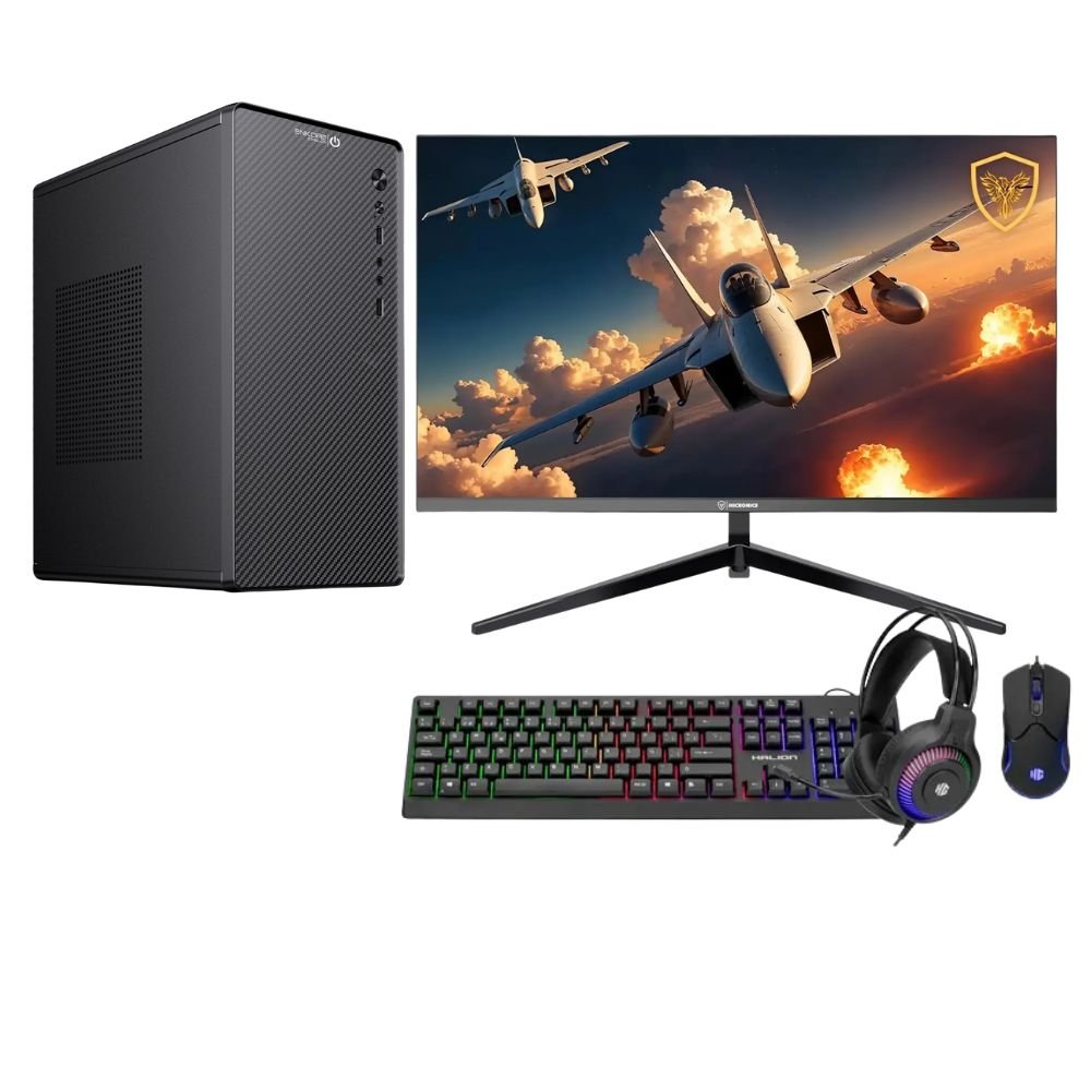 Combo PC Enkore AMD RYZEN 7 16GB + 1TB SSD + CASE+ MONITOR 24"+ KIT 4 EN 1 AMD Ryzen 7 1TB SSD 16GB Negro + Monitor FHD 24"