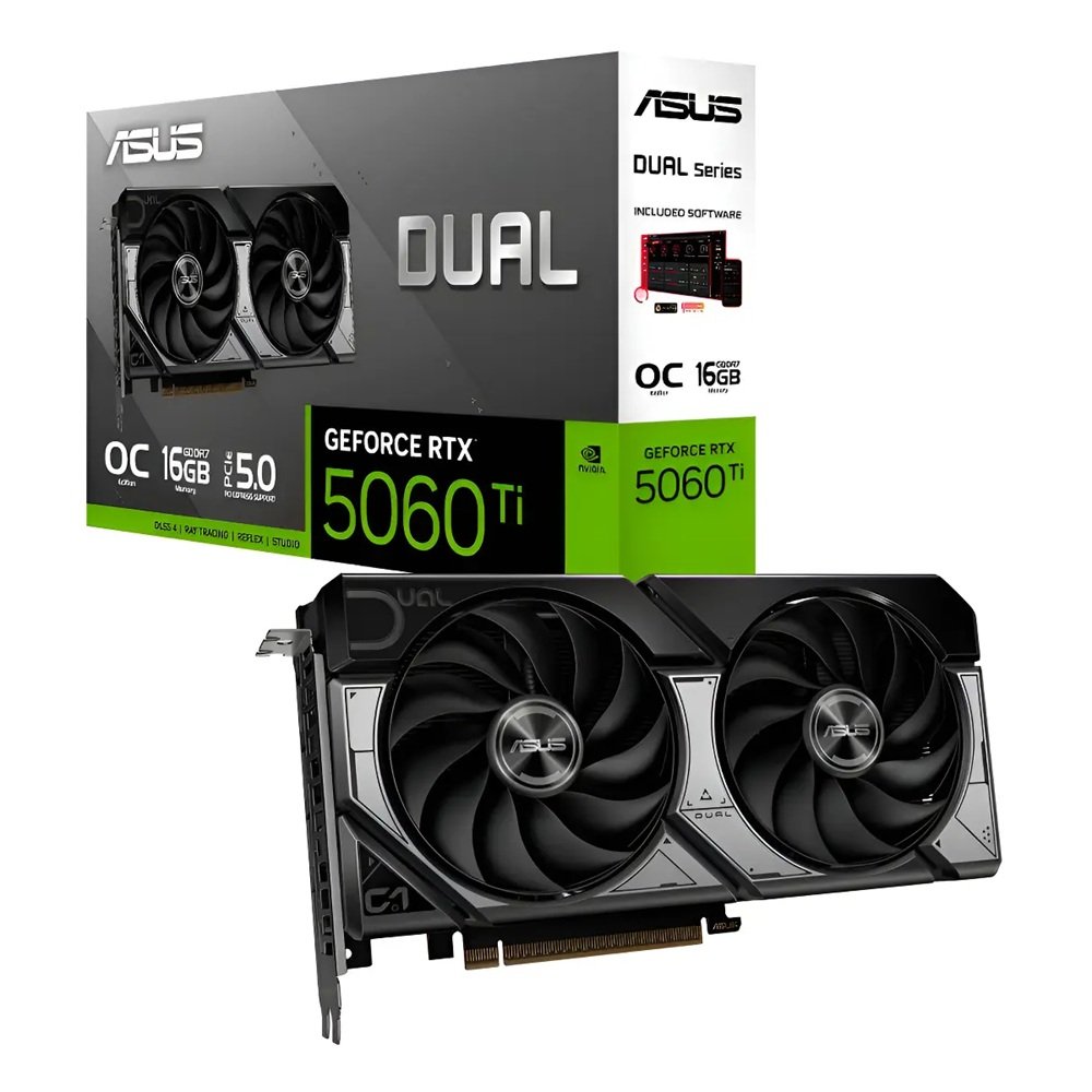 TARJETA GRAFICA ASUS DUAL RTX 5060TI 16GB GDDR7