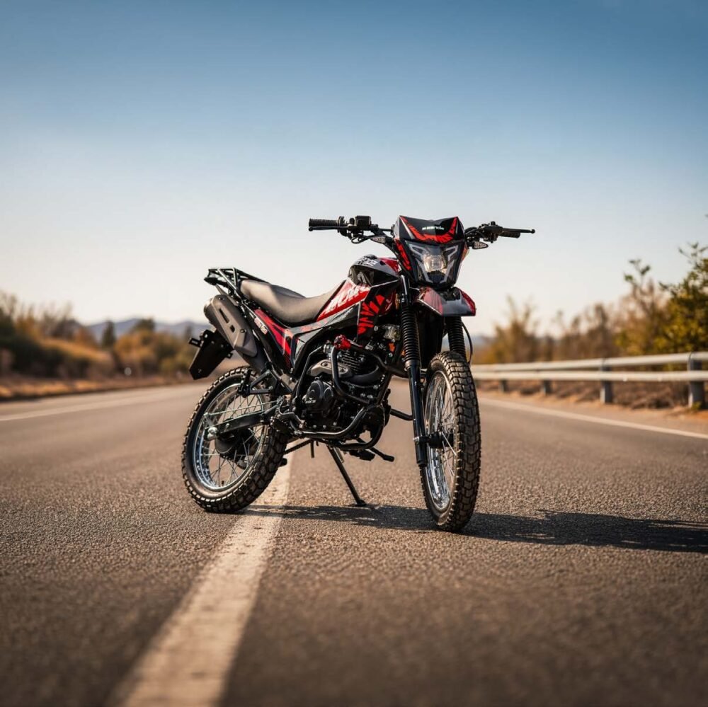 MOTO SSENDA DURO 150 NEGRO ROJO