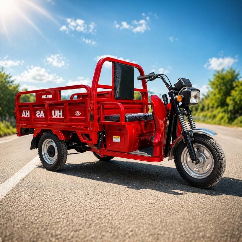 TRIMOTO ELECTRICA DE CARGA HS1000AI 60V45AH ROJO
