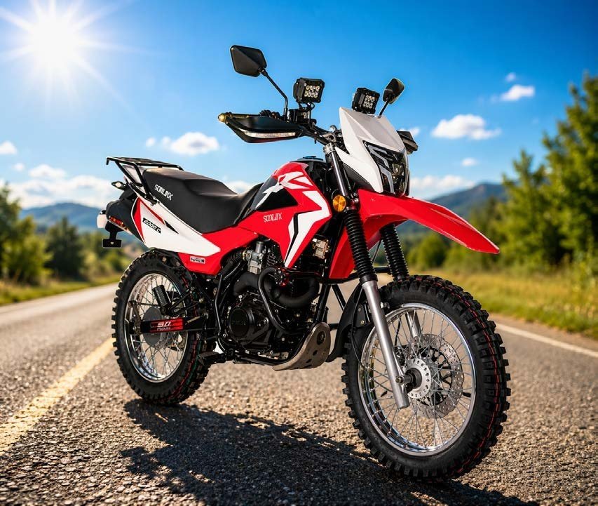 MOTO SONLINK SL200-GY3PRO ROJO/GRIS