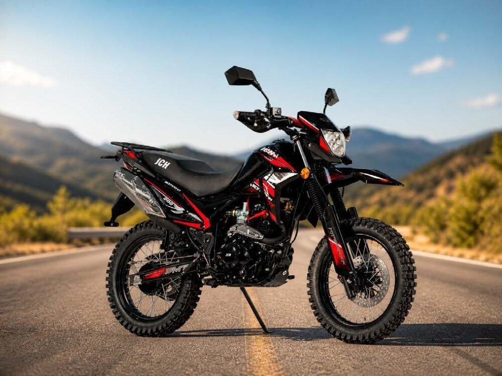 MOTOCICLETA JCH MONTANA 200 NEGRO/AMARILLO