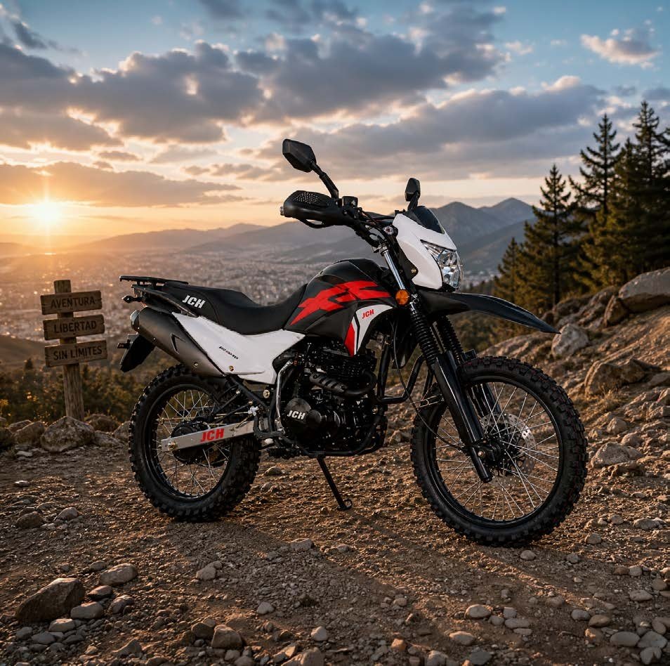 MOTOCICLETA JCH MRX PRO 200 BLANCO