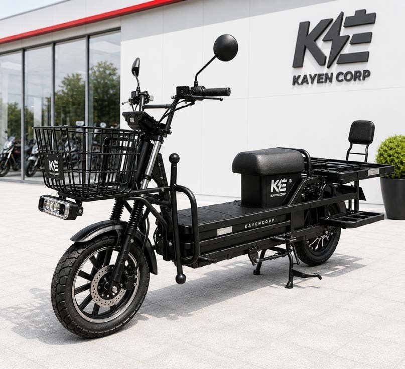 TRIMOTO ELECTRICA DE CARGA OTORONGO JR 1200W.72V32AH NEGRO