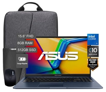 LAPTOP ASUS X1504VA-BQ4454W VIVOBOOK15 CORE 5-120U 15.6" WIN11 8GB RAM 512GB SSD
