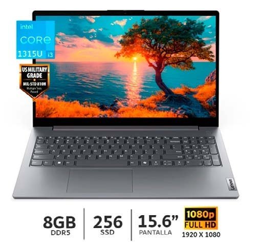 LAPTOP LENOVO V15 G5 83GW005NLD 15.6" WIN11 CORE I3-1315U 8GB 256GB SSD