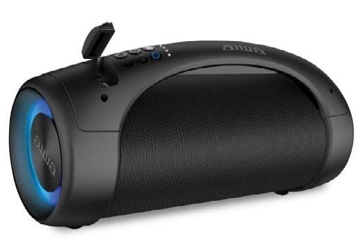 PARLANTE BLUETOOTH AIWA AWS600BT 60W.RMS LUCES/FM/USB/AUX NEGRO