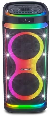 PARLANTE BLUETOOTH KARAOKE AIWA AWPOH6D 100W.RMS LUCES/FM/USB/MICROFONO ALAMBRICO