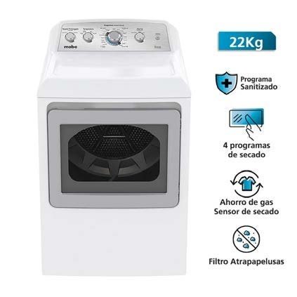 SECADORA A GAS MABE 22KG BLANCO SMG47N8MSBBB0