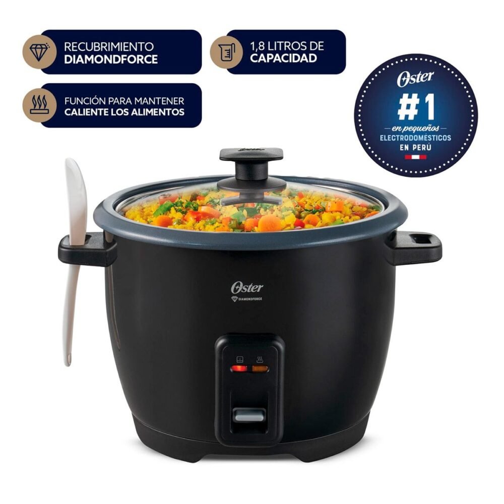 ARROCERA OSTER 1.8L VAPOR ANTIAD NEGRO CKSTRC10DFBLK